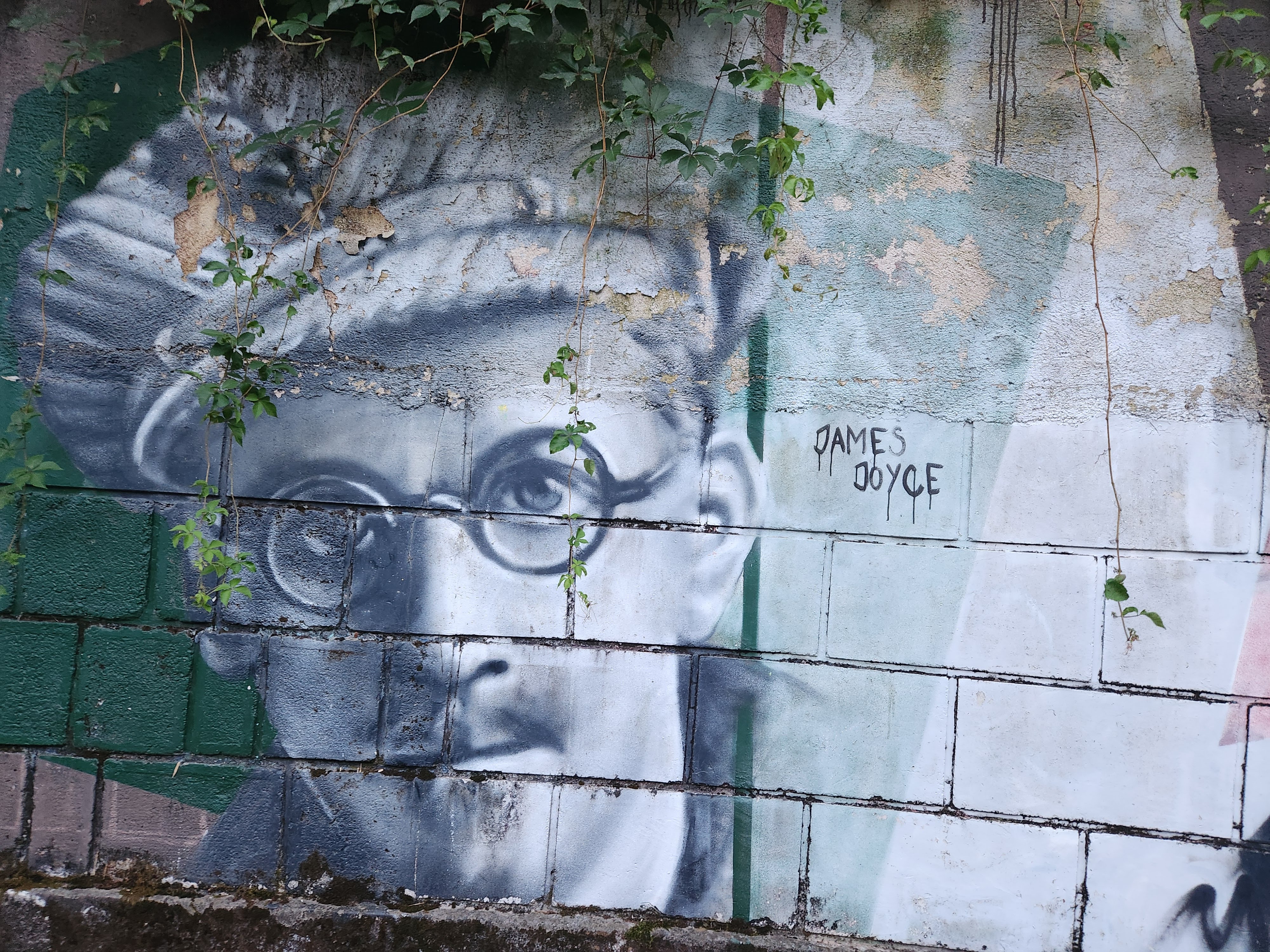 James Joyce mural, Opatija, Croatia